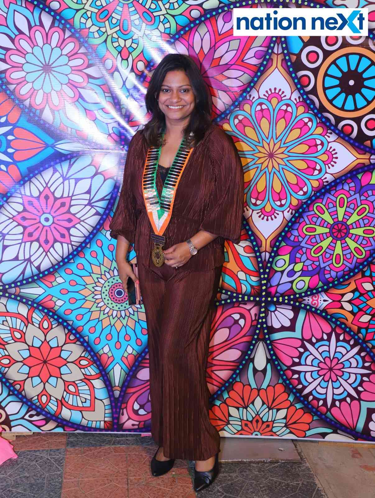 Swapna Rajesh at the Round Table and Ladies Circle fellowship dinner in Nagpur